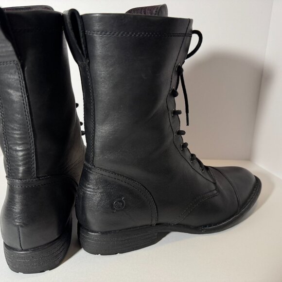 BORN® ‘Neon’ Lace Up Combat Boot F70903 - Black Size 8.5 - Picture 6 of 13